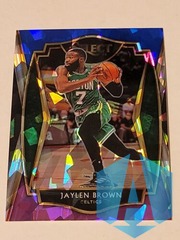 2020-21 Select Jaylen Brown Blue White Purple Cracked Ice Premier #164 Celtics